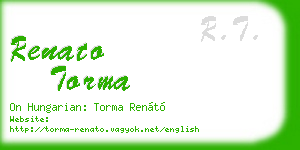 renato torma business card